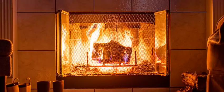 Mendota Hearth Landscape Fireplace Installation in Trenton, New Jersey
