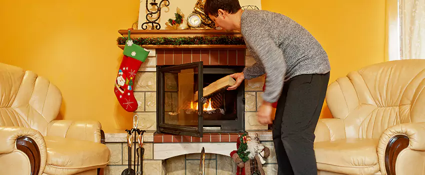 Rusted Metal Fireplace Restoration in Trenton, New Jersey