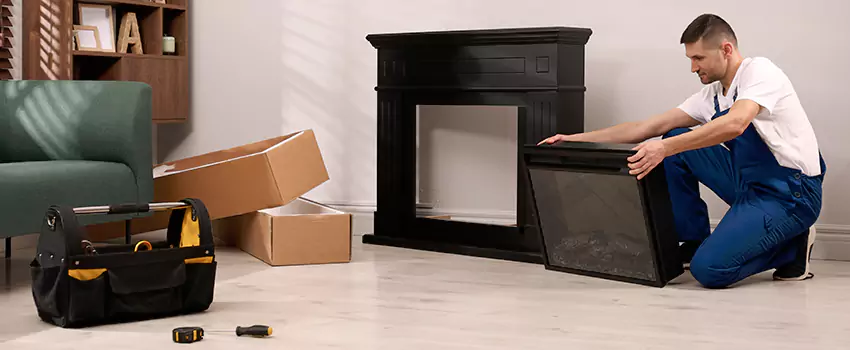Old Rusted Metal Fireplace Repair And Replacement in Trenton, NJ