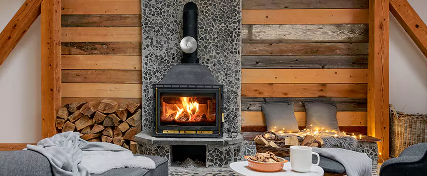 Thelin Hearth Products Direct Vent Gas Stove Fireplace Inspection in Trenton, New Jersey